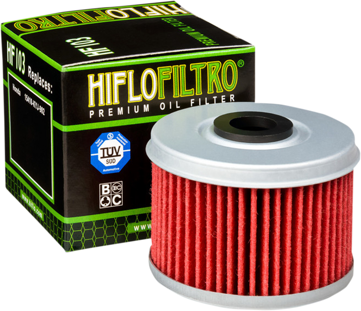 Hiflofiltro Oil Filter Hf103