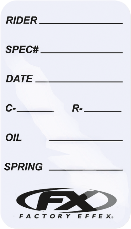 Factory Effex Suspension Spec Stickers 06-90021