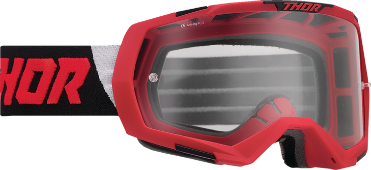 Thor Regiment Goggles - Red/Black - Clear