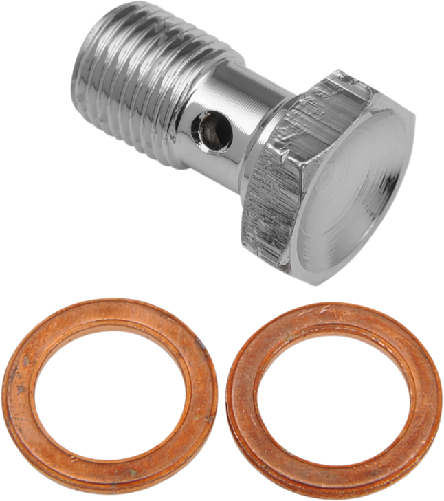 Goodridge Banjo Bolt - M10 X 1.0 - Single - Chrome P992-03-31Sch