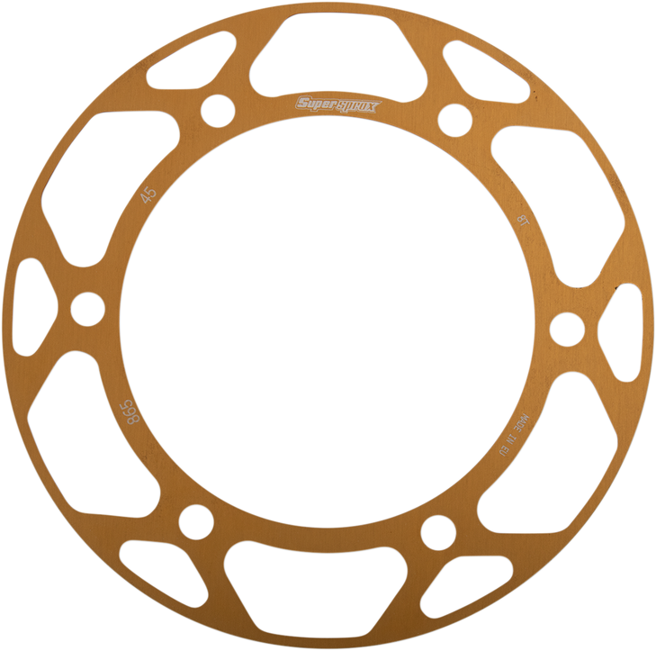 Supersprox Edge Rear Sprocket Insert - Gold - 45 Tooth Racd-865-45-Gld