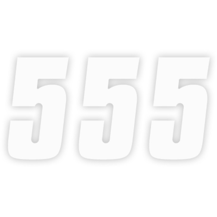 Factory Effex Fx Factory Number 5 - White - 4" 08-90015