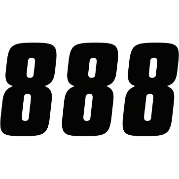 Factory Effex Fx Factory Number 8 - Black - 4" 08-90008