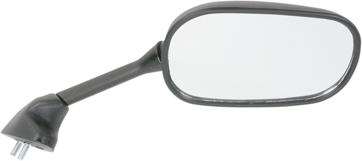 Parts Unlimited Mirror - Side View - Rectangle - Black - Right