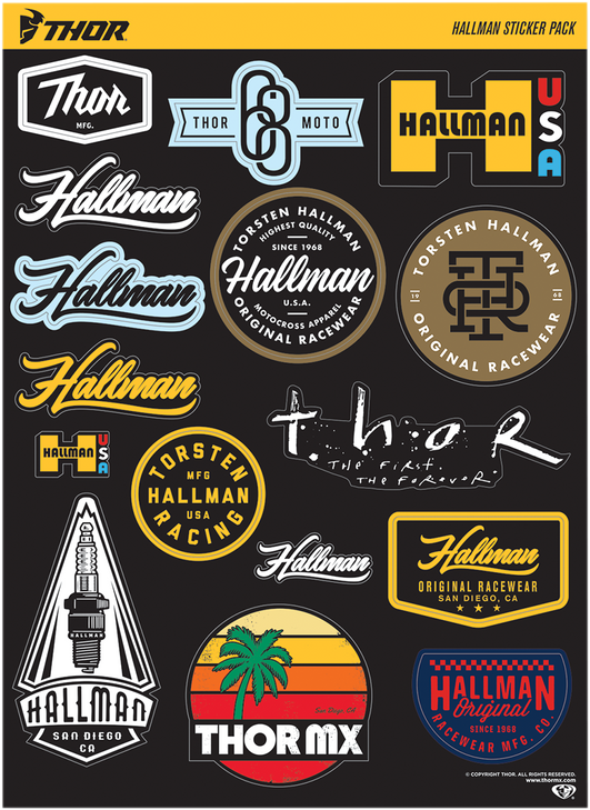 Thor Decal Sheet - Hallman - 7" Diecut - 2 Pack