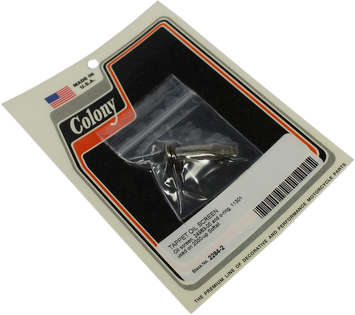 Colony Oil Tappet Screen And O-Ring - Softail 2284-2