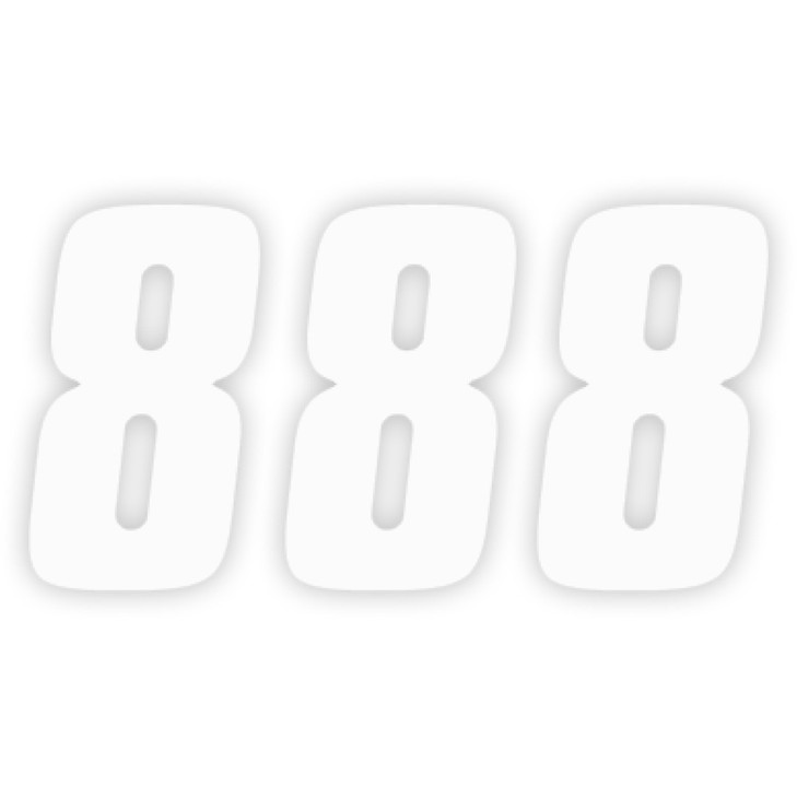 Factory Effex Fx Factory Number 8 - White - 7" 08-90098