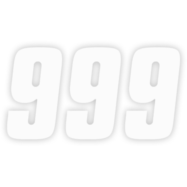 Factory Effex Fx Factory Number 9 - White - 7" 08-90099