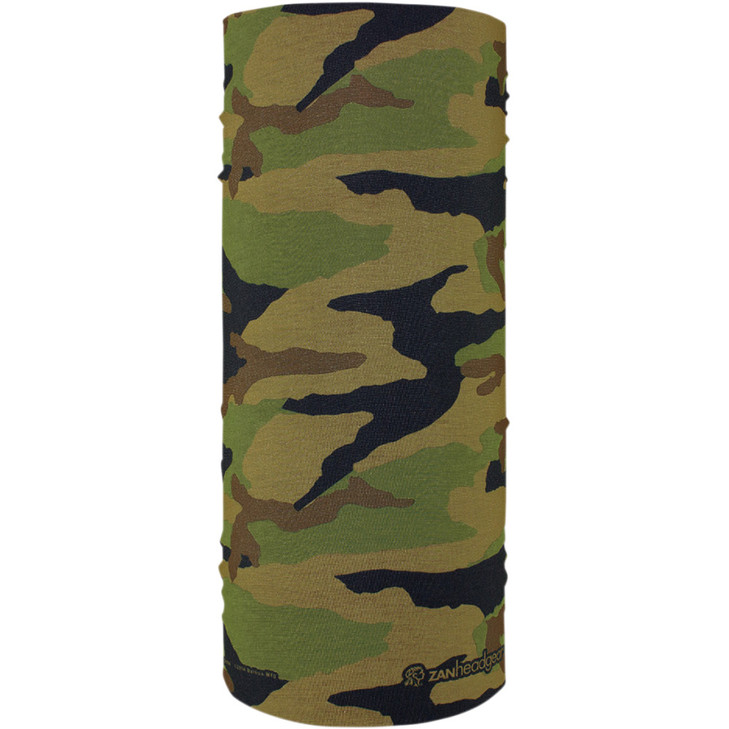 Zan Headgear Motley Tube - Woodland Camo T118