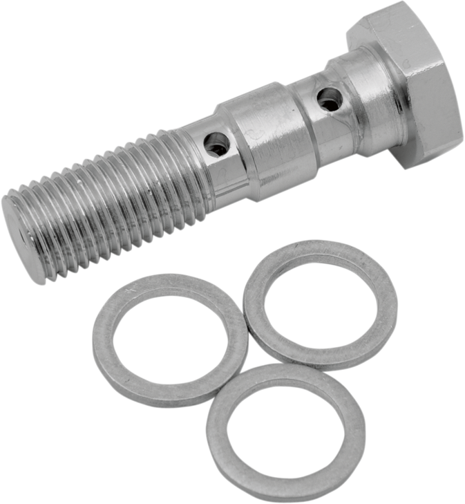 Drag Specialties Banjo Bolt - 3/8-24 - Dual