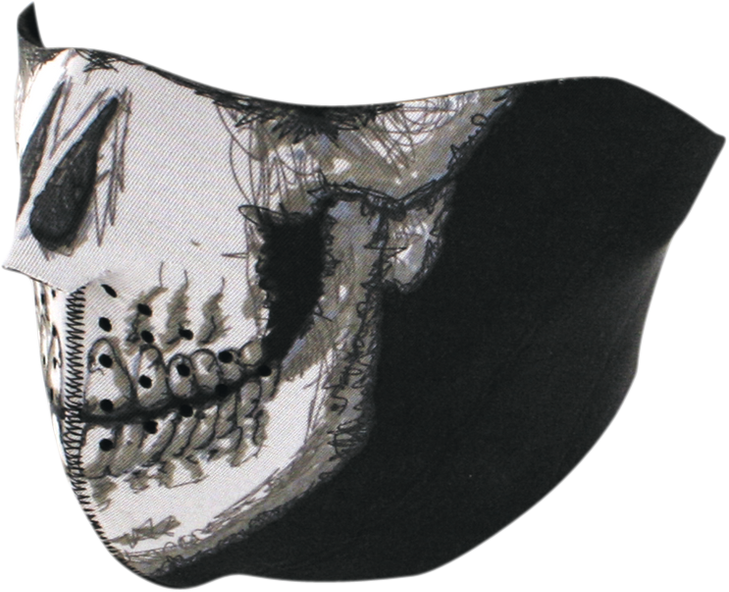 Zan Headgear Half Mask - Skull Face Wnfm002H