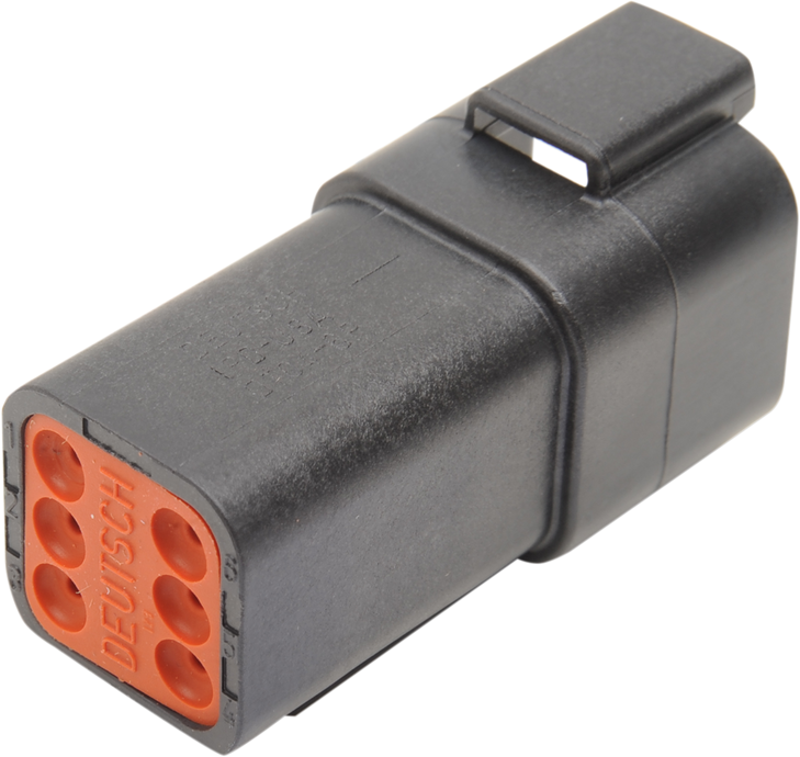 Namz Deutsch Receptacle - 6 Pin - Black Dr-6B