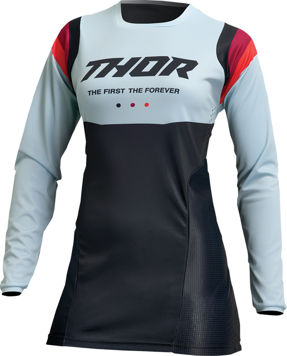 Thor Women'S Pulse Rev Jersey - Black/Mint - Medium