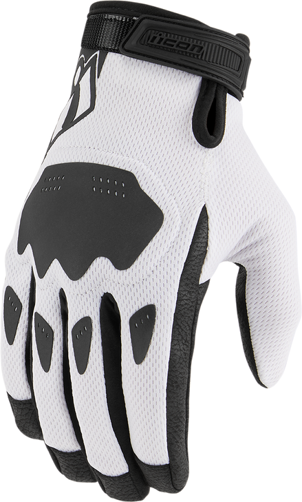 Icon Hooligan Ce Gloves - White - Small