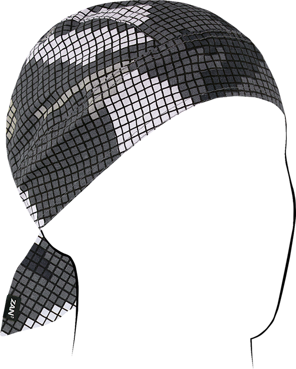 Zan Headgear Flydanna Cotton Headwrap - Digi Urban Camo Z608
