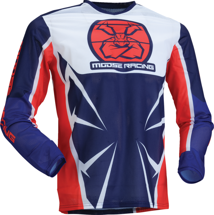 Youth Agroid Mesh Jersey - Red/White/Blue - Large 2912-2526