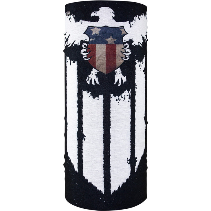 Zan Headgear Motley Tube Polyester Neck Tube - Eagle Shield T457