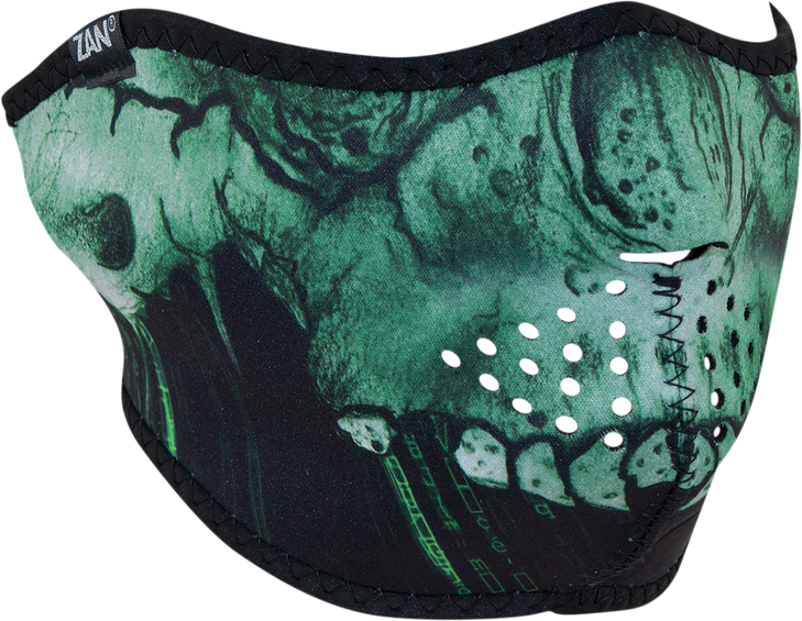 Zan Headgear Neoprene Half Mask - Cyber Skull Wnfm452H
