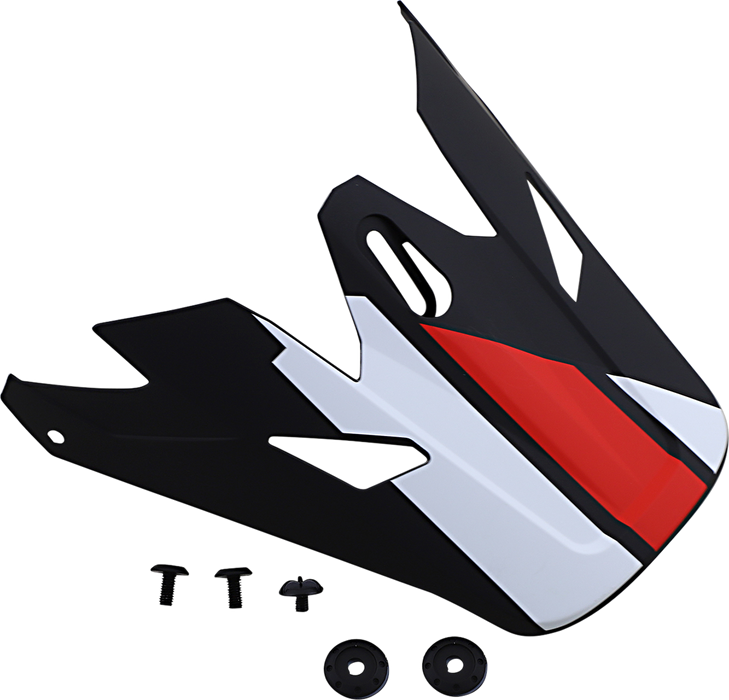 Z1R Rise Visor - Evac - Matte Black/Red/White