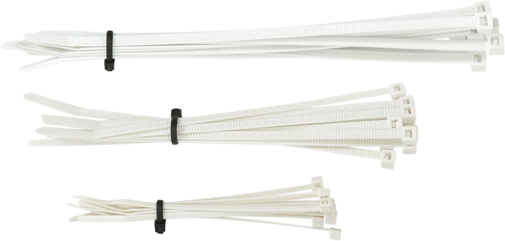 Moose Racing Cable Ties - White - 30-Pack 303-4689
