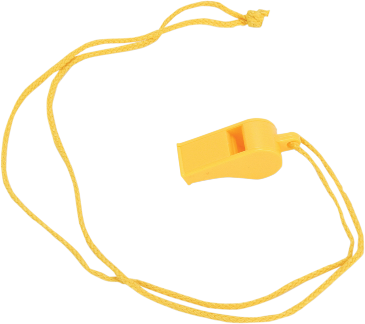 Atlantis Whistle With Neck Cord - Yellow A2712