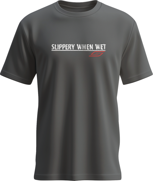 Slippery Tee Slippery When Wet Charcoal Md