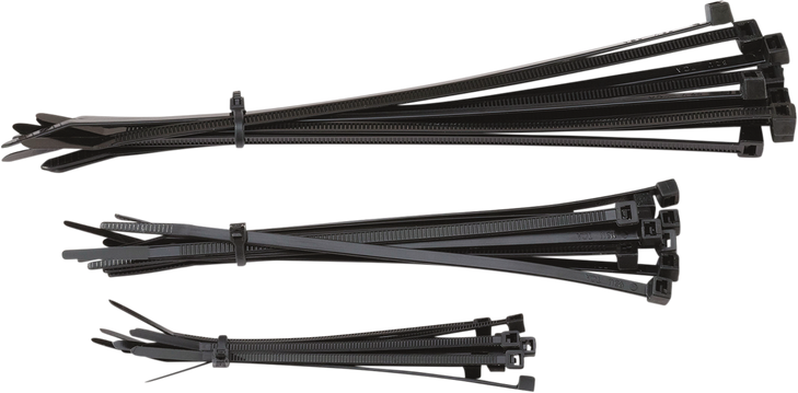 Moose Racing Cable Ties - Black - 30-Pack 303-4687