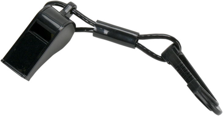 Atlantis Whistle With Clip - Black A2700C