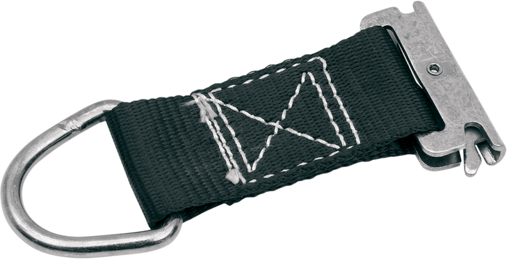 Parts Unlimited E-Track Strap - 7" - Black