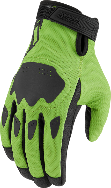 Icon Hooligan Ce Gloves - Green - 3Xl