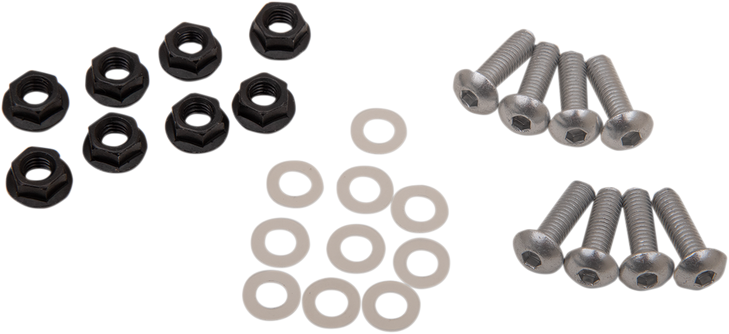 Puig Hi-Tech Parts Windscreen Screw Kit - Silver 0956P
