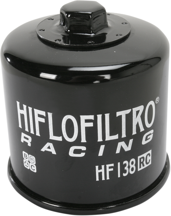 Hiflofiltro Racing Oil Filter - Black Hf138Rc