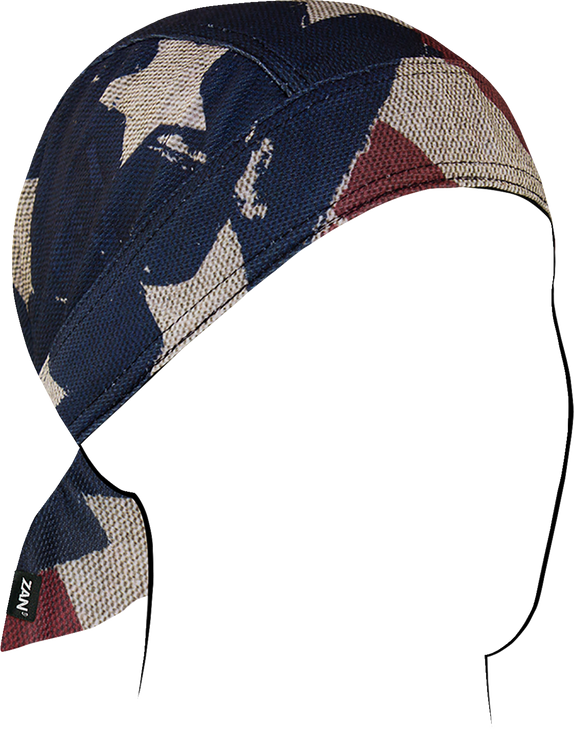 Zan Headgear Flydanna Micro-Mesh Polyester Headwrap - Patriot Zm408