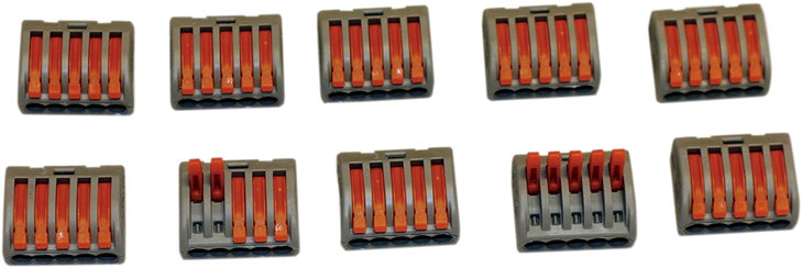 Custom Dynamics Wiring Cage Clamps 5-Spot - 10Pk Cg25