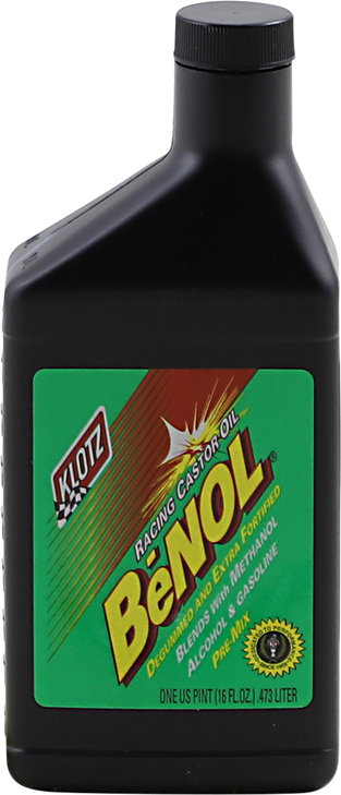 Klotz Oil Benol Racing 2-Stroke Pre-Mix Castor Oil - 16 U.S Fl Oz. Bc-175