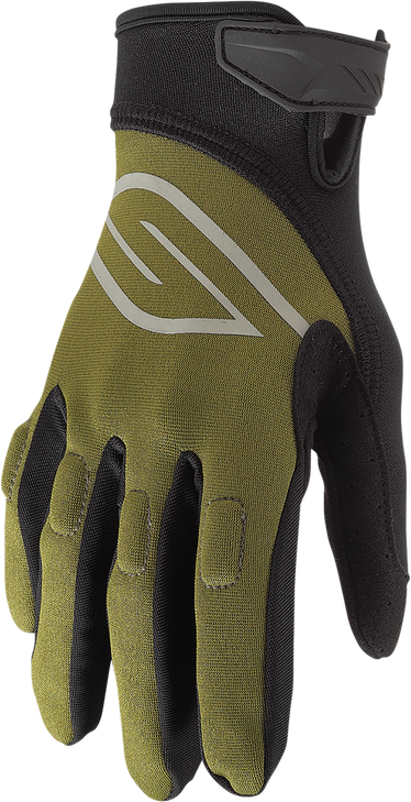 Slippery Circuit Gloves - Olive/Black - Medium