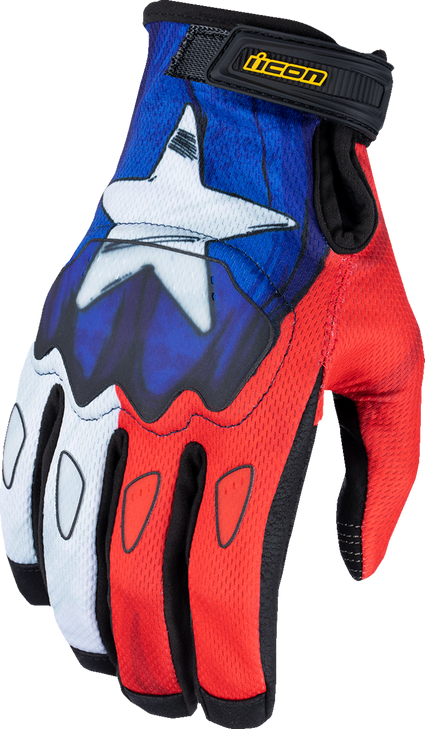 Icon Hooligan Ce Tejas Libre Gloves - Blue - Xl