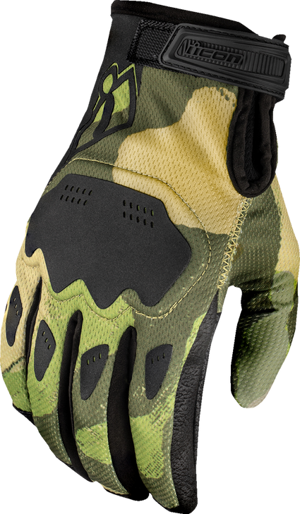 Icon Hooligan Magnacross Gloves - Camo Tan - Large