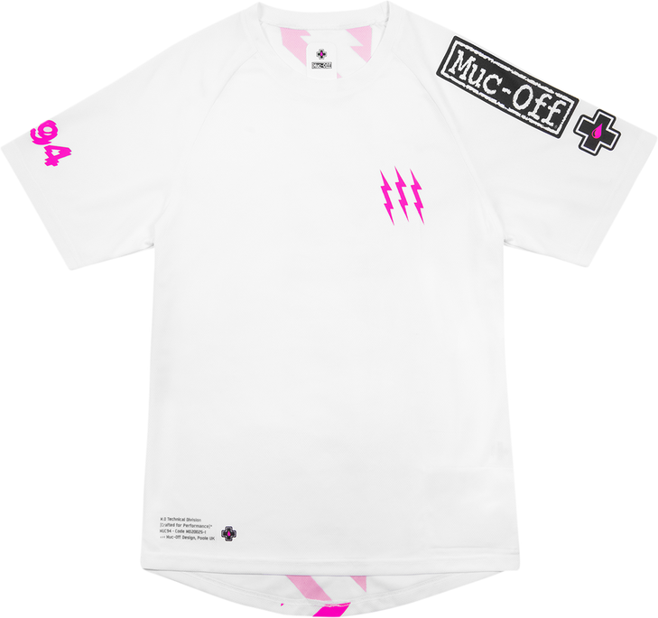 Muc-Off Usa Riders Short-Sleeve Jersey - White - Xs 20480