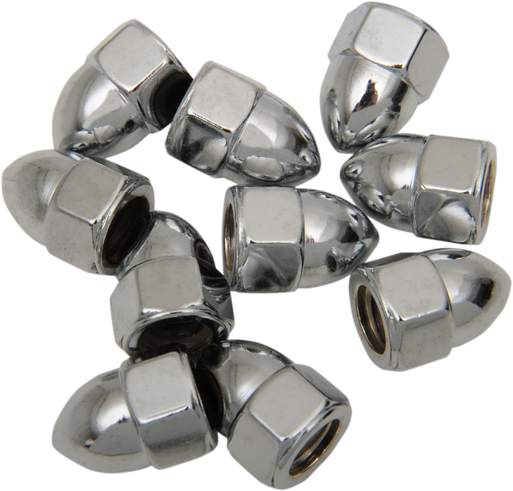 Drag Specialties Nut - Acorn - Chrome - 5/16"-24