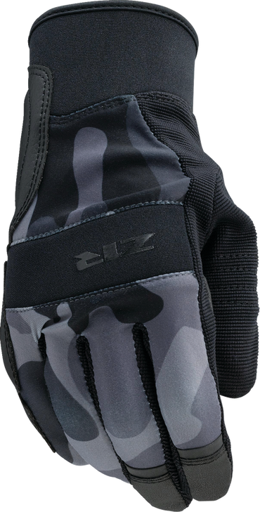 Z1R Billet Gloves - Camo Black/Gray - Medium