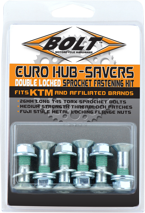 Bolt Bolt Kit - Sprocket - Double Locked - Silver - 6 Pack 2008-Hs.Eu