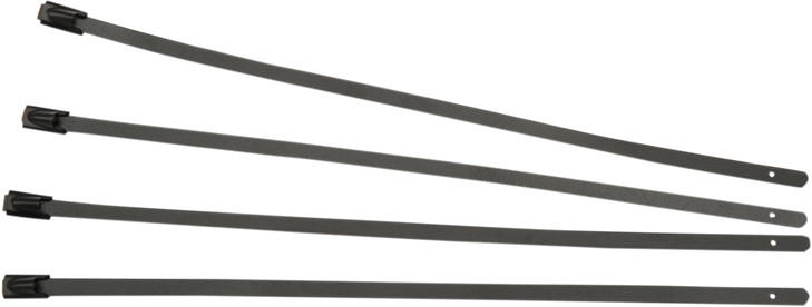 Cycle Performance Prod. Exhaust Wrap Clamps - Black - 4 Pack Cpp/9072