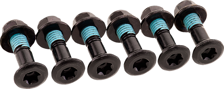 Bolt Kit - Sprocket - Double Locked - Black - 6 Pack 2008-Hs.Eubk