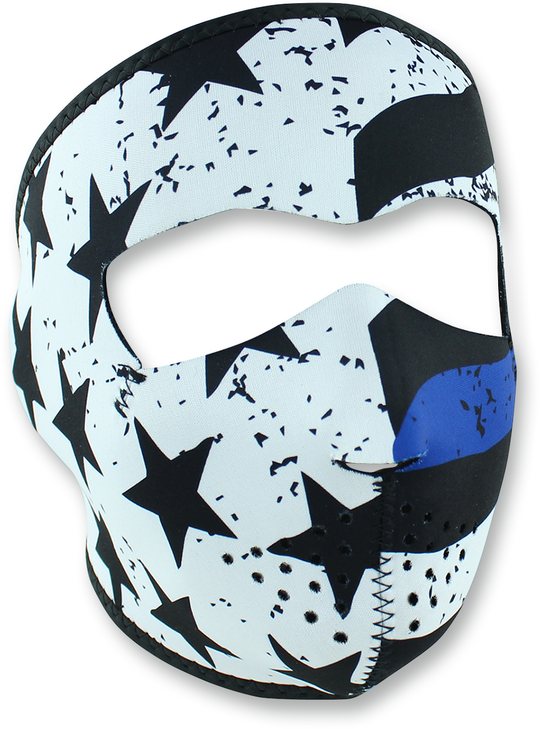 Zan Headgear Full-Face Mask - Thin Blue Line Wnfm119