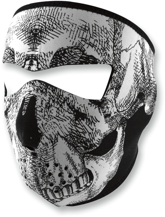 Zan Headgear Full-Face Mask - Skull Face Wnfm002