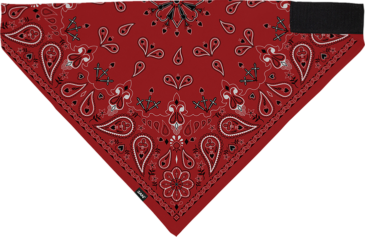 Zan Headgear Sportflex Bandana - Red Paisley Bl106
