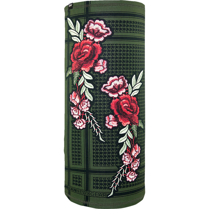 Zan Headgear Motley Tube Sportflex Neck Tube - Floral Houndstooth Tl599