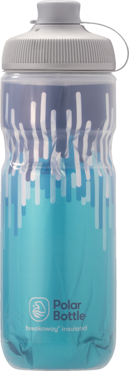 Polar Bottle Breakaway Muck Insulated Bottle - Zipper - Slate Blue/Turquoise - 20 Oz. Inb20Oz08Mg