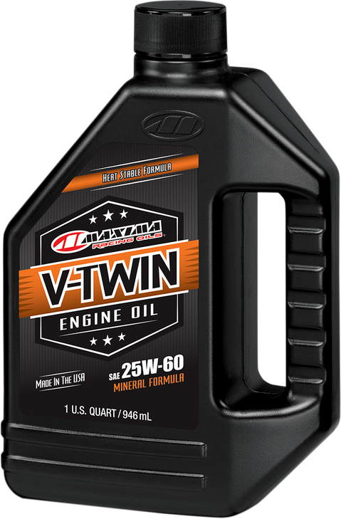Maxima Racing Oil V-Twin Oil - 25W-60 - 1 U.S. Quart 30-15901